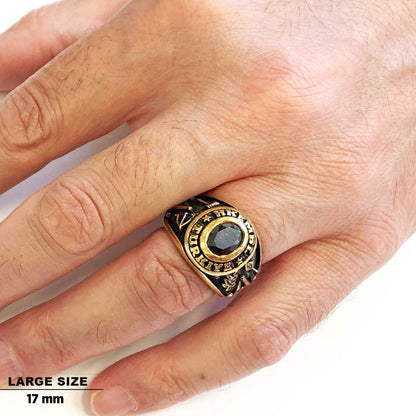 Hkembl Turkiye Masonic Ring, Free Mason Ring, Mens Masonic Rings, Masonic Jewelry by SWISS PLUS - Mason Collection - view 5