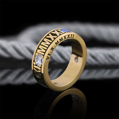 Handmade Harvard Business School Class Band Ring by SWISS PLUS - Custom College Class Rings