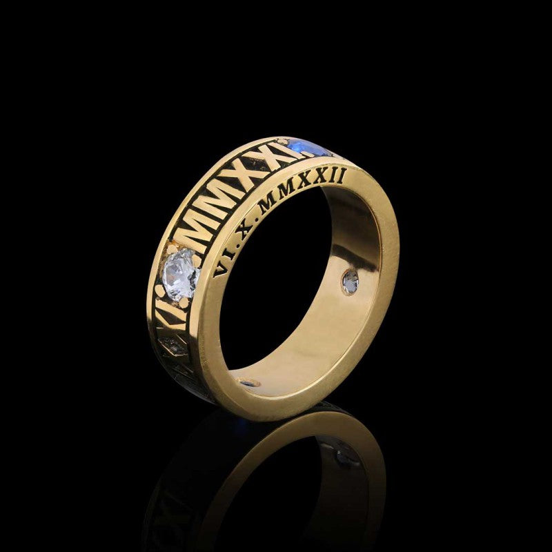 Handmade Harvard Business School Class Band Ring by SWISS PLUS - Custom College Class Rings - view 2