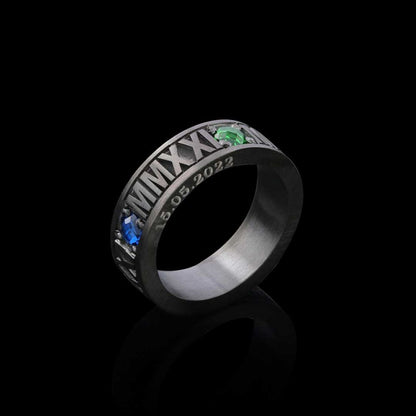 Handmade Harvard Business School Class Band Ring by SWISS PLUS - Custom College Class Rings - view 4