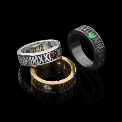 Handmade Harvard Business School Class Band Ring by SWISS PLUS - Custom College Class Rings - view 5