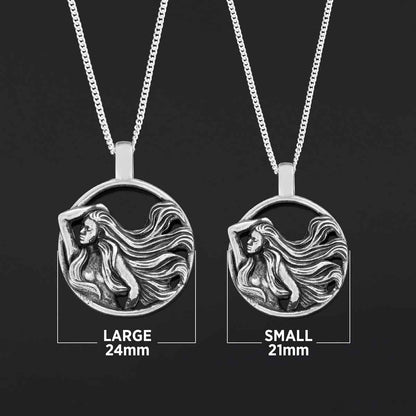 Horoscope Virgo Necklace, Handmade Virgo Pendant, Sterling Silver Virgo Necklace, Virgo Jewelry by SWISS PLUS - Zodiac Collec