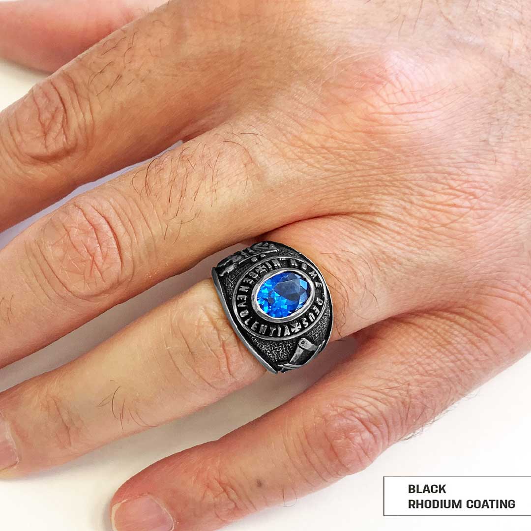 In Nome Deus Benevolentia Masonic Ring, Freemason Ring, Master Mason Rings - view 6