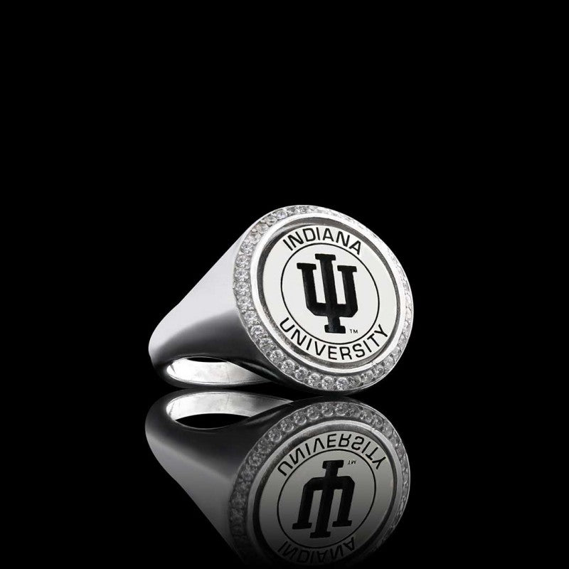 Indiana University 925 Sterling Ring by SWISS PLUS - 925 Sterling Silver Rings for Men & Women - view 2