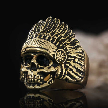 Injun Ring by SWISS PLUS - Skull Rings