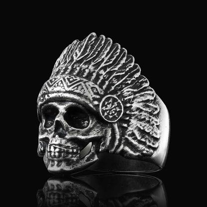 Injun Ring by SWISS PLUS - Skull Rings - view 3