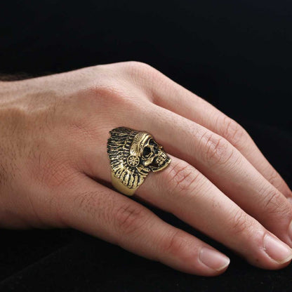 Injun Ring by SWISS PLUS - Skull Rings - view 4