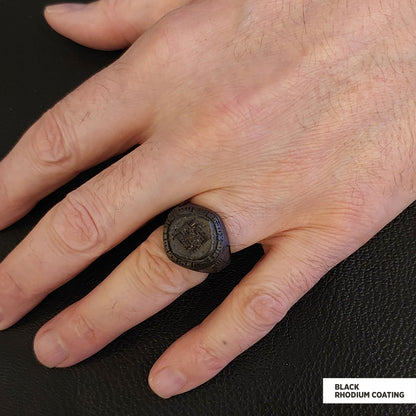 Islamic Ring, Bismillahirrahmanirrahim Ring, Calligraphy Islamic Ring, Religious Gift, Religious Accessory by SWISS PLUS - Is