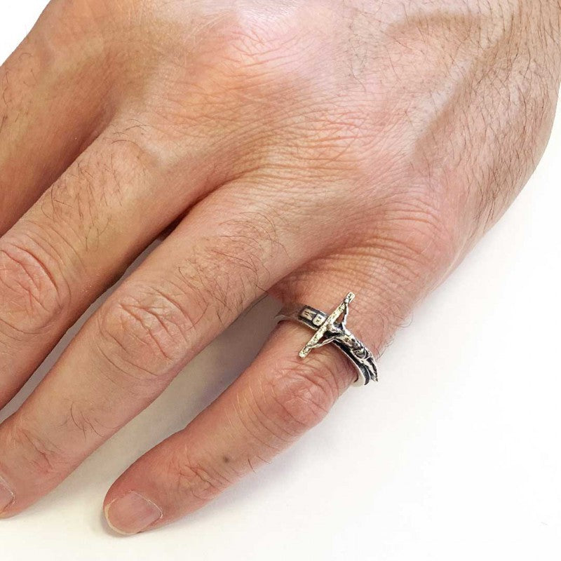 Jesus Crucified Ring - view 6