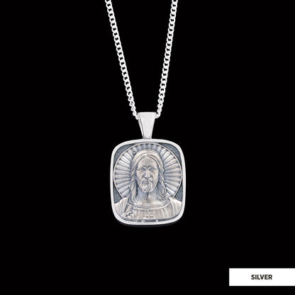 Jesus Necklace, Christ Necklace, Faith Jewelry, Sun and Christian Jewelry, Religious Accessory, Gift for Her by SWISS PLUS - 