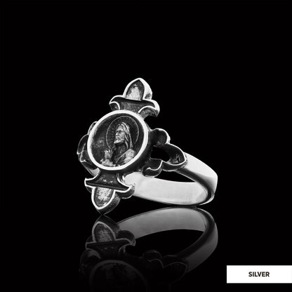 Jesus Ring, Gold Plated Jesus Jewelry, Silver Religious Ring, Christian Women Ring, Religious Gift by SWISS PLUS - Christian 