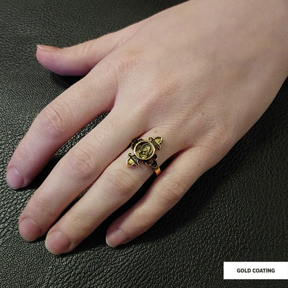 Jesus Ring, Gold Plated Jesus Jewelry, Silver Religious Ring, Christian Women Ring, Religious Gift by SWISS PLUS - Christian 