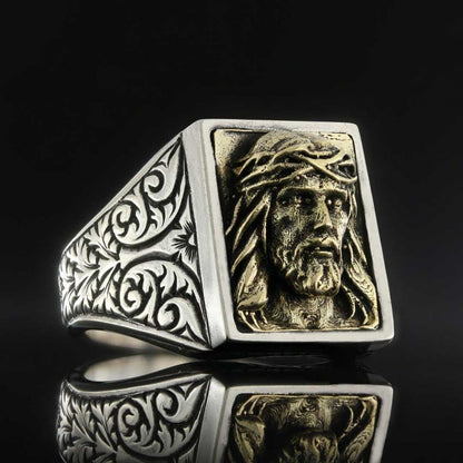 Jesus Embossed Ring by SWISS PLUS - Christian Collection - view 3