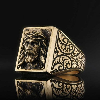 Jesus Embossed Ring by SWISS PLUS - Christian Collection - view 4