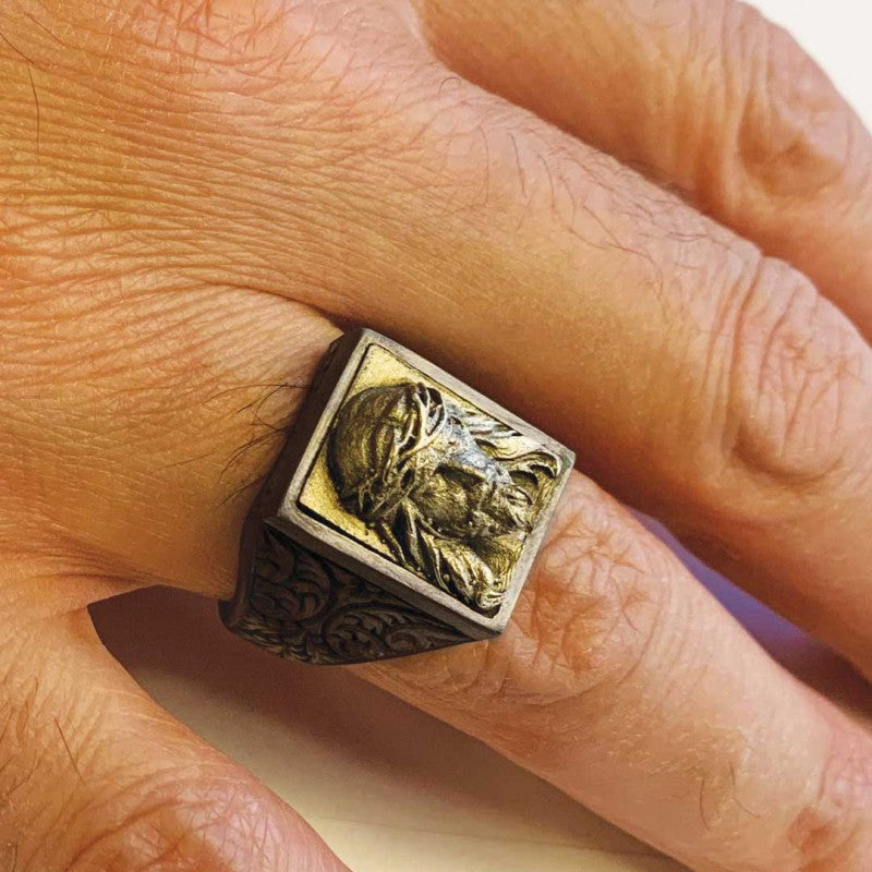 Jesus Embossed Ring - view 7