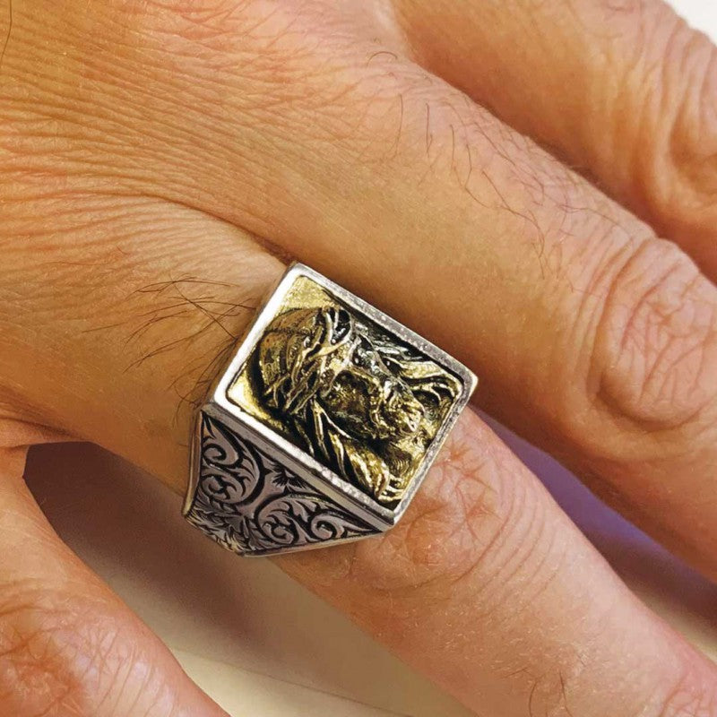 Jesus Embossed Ring - view 5