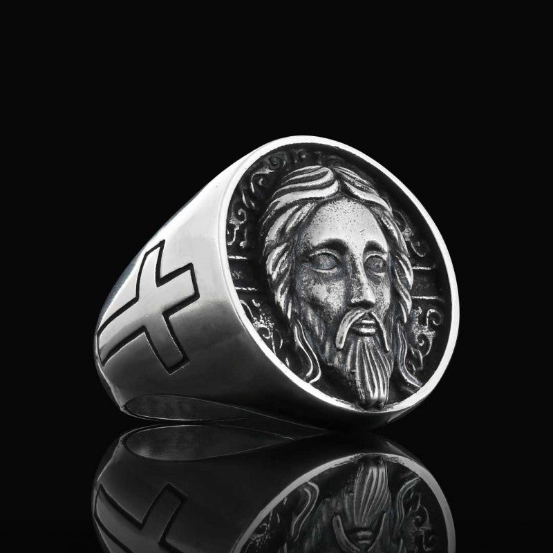 Jesus Silver Ring