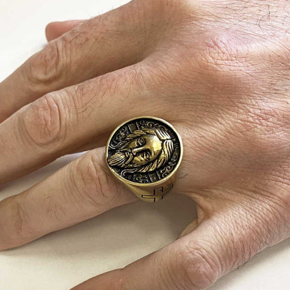 Jesus Silver Ring by SWISS PLUS - Christian Collection - view 4