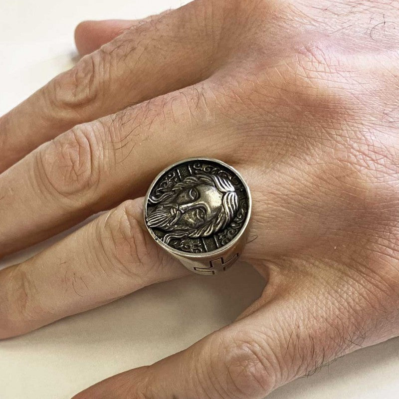 Jesus Silver Ring - view 5