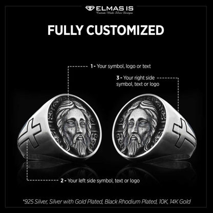 Jesus Silver Ring by SWISS PLUS - Christian Collection - view 6