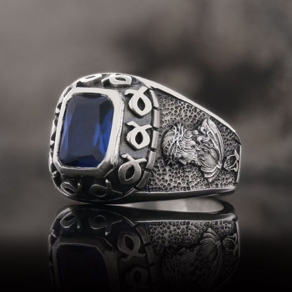 Jesus Stone Square Ring by SWISS PLUS - Christian Collection