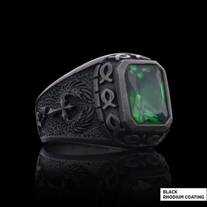Jesus Stone Square Ring by SWISS PLUS - Christian Collection - view 4