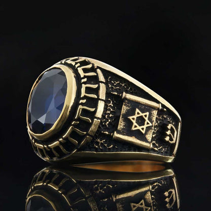 Jewish Chai with Stone Ring by SWISS PLUS - Jewish Collection - view 4