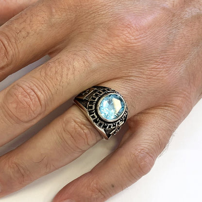 Jewish Chai with Stone Ring by SWISS PLUS - Jewish Collection - view 5