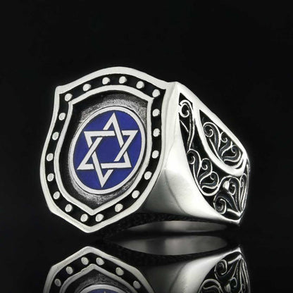 Jewish Magen David Rings by SWISS PLUS - Jewish Collection - view 3