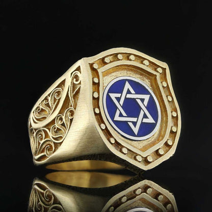 Jewish Magen David Rings by SWISS PLUS - Jewish Collection - view 4