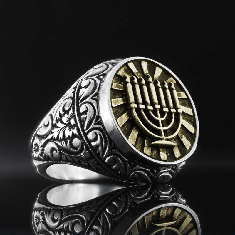 Hanukkah Menorah Ring - view 3