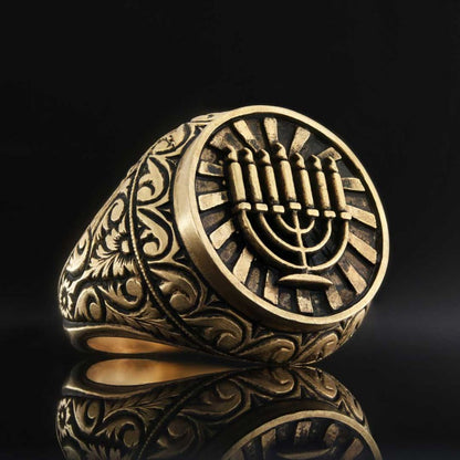 Hanukkah Menorah Ring by SWISS PLUS - Jewish Collection - view 4