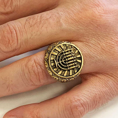 Hanukkah Menorah Ring by SWISS PLUS - Jewish Collection - view 5
