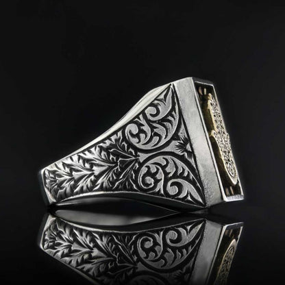 Hamsa Silver Jewish Ring by SWISS PLUS - Jewish Collection - view 4