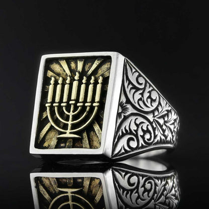 Menorah Isolated Ring by SWISS PLUS - Jewish Collection - view 3
