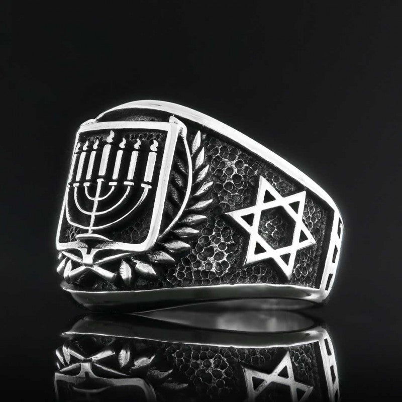 Menograh Isolated Silver Ring
