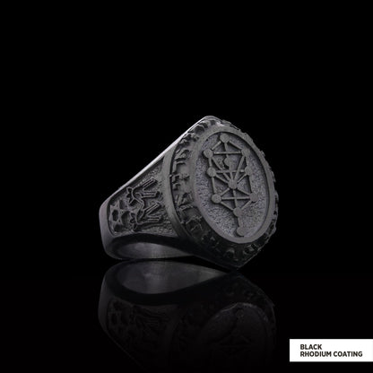 Kabbalah Ring, Kabbalah 925 Sterling Silver Ring, Star Kabbalah Ring, Adonai Ring, Kabbalah Jewelry, Religious Gifts by SWISS