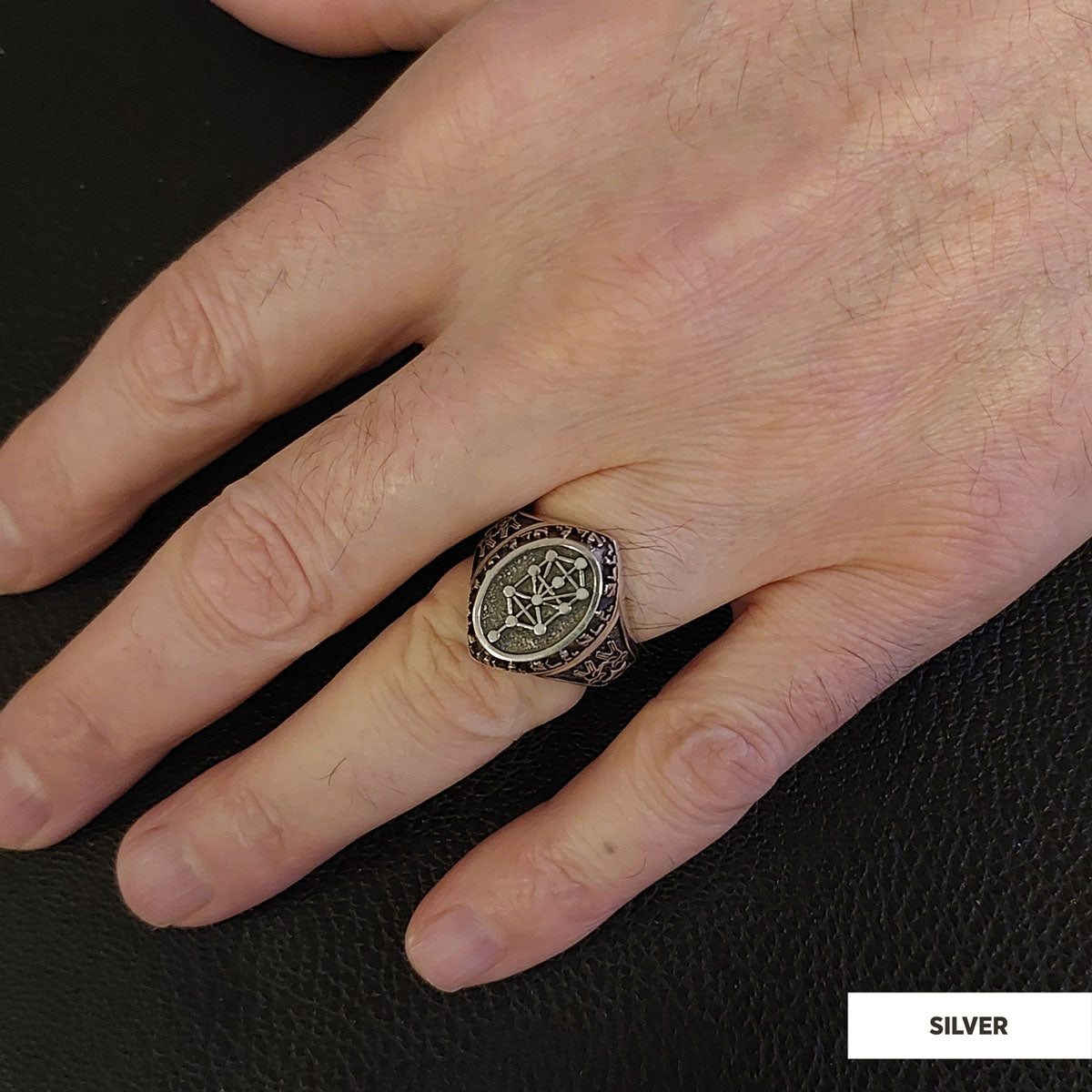 Kabbalah Ring, Kabbalah 925 Sterling Silver Ring, Star Kabbalah Ring, Adonai Ring, Kabbalah Jewelry, Religious Gifts - view 7
