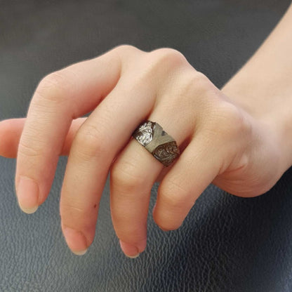 Bold Letter Y Monogram 925 Sterling Silver Women Ring by SWISS PLUS - Letter Collection - view 5