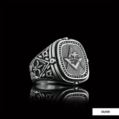 Knights Templar Masonic Ring, Celtic Lodge Masonic Ring, Signet Mason Ring, Mason Jewelry by SWISS PLUS - Mason Collection - 
