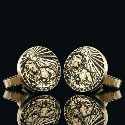 Sterling Silver Leo Horoscope Cufflink by SWISS PLUS - Zodiac Collection - view 4