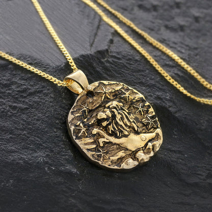 Leo Horoscope Pendant, Leo Zodiac Necklace, Fierce & Fearless, A Perfect Gift for Leos by SWISS PLUS - Zodiac Collection