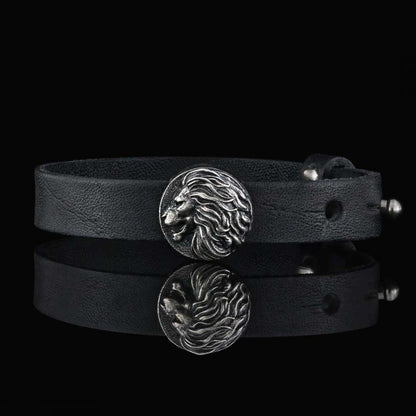 Leo Leather Bracelet by SWISS PLUS - Zodiac Collection - view 3