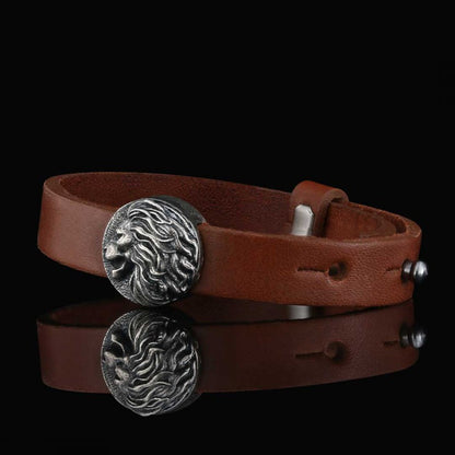 Leo Leather Bracelet by SWISS PLUS - Zodiac Collection - view 4