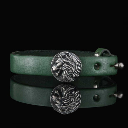 Leo Leather Bracelet by SWISS PLUS - Zodiac Collection - view 5
