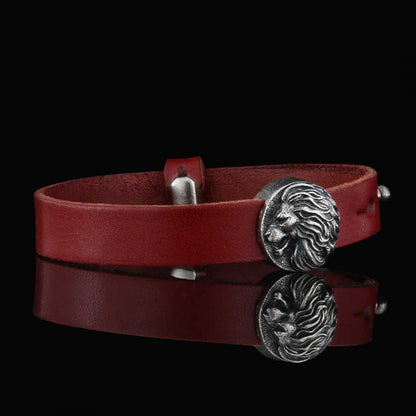 Leo Leather Bracelet by SWISS PLUS - Zodiac Collection - view 6