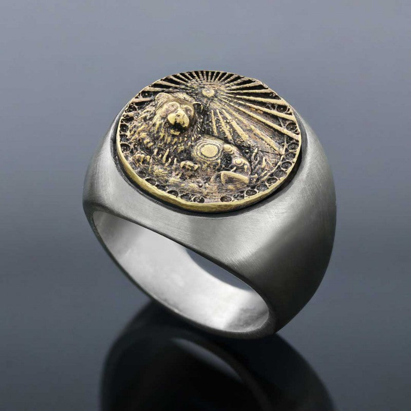 Leo Horoscope Ring by SWISS PLUS - Zodiac Collection - view 2