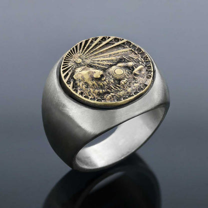 Leo Horoscope Ring by SWISS PLUS - Zodiac Collection - view 3