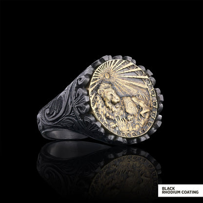 Leo Sign Ring, 925 Sterling Silver Leo Sign Ring by SWISS PLUS - Zodiac Collection - view 4
