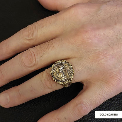 Leo Sign Ring, 925 Sterling Silver Leo Sign Ring by SWISS PLUS - Zodiac Collection - view 6